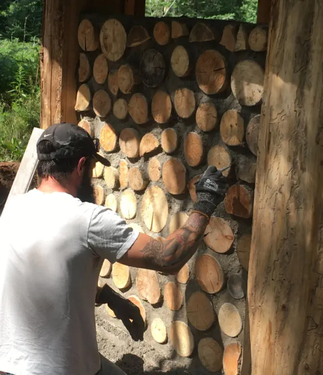 Nathan the only true mason on the job!