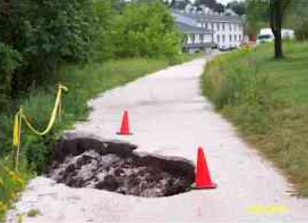Damage to ACE walking trail