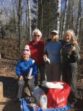 The lunch ladies Sara Basso, Dodi Felger, Maggie Scheffer, and Barb Waara