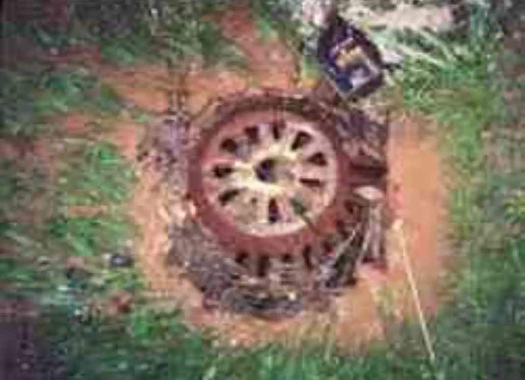 closeup of oil drain